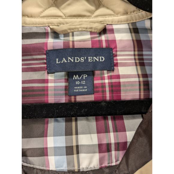 Lands End Jacket Women M/P Outerwear Diamond Quilted Riding Chore Classic Preppy - Picture 7 of 12